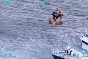 Crews from 19 Wing Comox responded to a medical emergency about 100 km south of Haida Gwaii on Jan 25. (19 Wing Comox/Contributed)